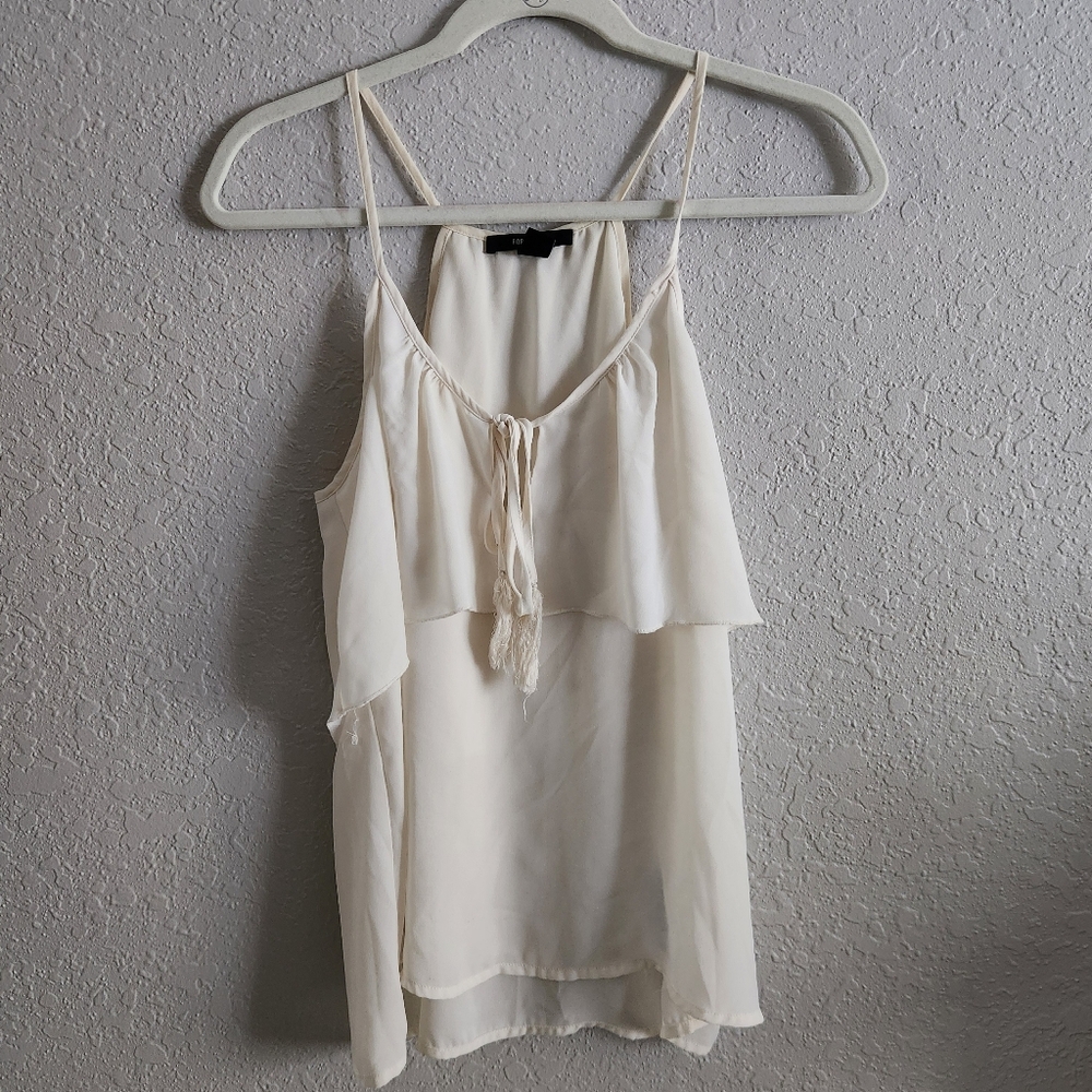 Elegant Cream Women's Top